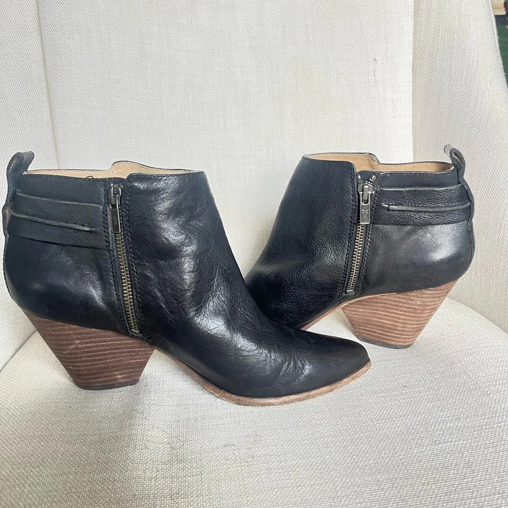 Frye black booties 10 - Picture 7 of 9